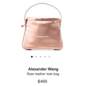 Alexander Wang satin and leather tote bag